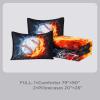 imageAndency 3D Basketball Comforter Twin66x90 Inch 2 Pieces1 Basketball Comforter 1 Pillowcase Sport Microfiber Bedding Set for Kids Boys Teens3d Baseball