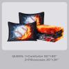 imageAndency 3D Basketball Comforter Twin66x90 Inch 2 Pieces1 Basketball Comforter 1 Pillowcase Sport Microfiber Bedding Set for Kids Boys Teens3d Baseball