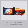 imageAndency 3D Basketball Comforter Twin66x90 Inch 2 Pieces1 Basketball Comforter 1 Pillowcase Sport Microfiber Bedding Set for Kids Boys Teens3d Baseball
