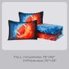 imageAndency 3D Basketball Comforter Twin66x90 Inch 2 Pieces1 Basketball Comforter 1 Pillowcase Sport Microfiber Bedding Set for Kids Boys Teens3d Football