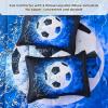 imageAndency 3D Basketball Comforter Twin66x90 Inch 2 Pieces1 Basketball Comforter 1 Pillowcase Sport Microfiber Bedding Set for Kids Boys Teens3d Soccer