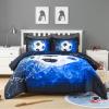 imageAndency 3D Basketball Comforter Twin66x90 Inch 2 Pieces1 Basketball Comforter 1 Pillowcase Sport Microfiber Bedding Set for Kids Boys Teens3d Soccer