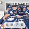 imageAndency 3D Basketball Comforter Twin66x90 Inch 2 Pieces1 Basketball Comforter 1 Pillowcase Sport Microfiber Bedding Set for Kids Boys TeensCartoon Ball Games