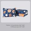 imageAndency 3D Basketball Comforter Twin66x90 Inch 2 Pieces1 Basketball Comforter 1 Pillowcase Sport Microfiber Bedding Set for Kids Boys TeensCartoon Ball Games