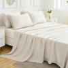 imageAndency Beige California King Size Comforter Set with Sheets  7 Pieces Boho Tassel Bed in a Bag Soft Lightweight Bedding Sets Fringe Bed Set with Comforter Sheets Pillowcases ampamp Shams01  Beige