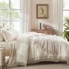 imageAndency Beige California King Size Comforter Set with Sheets  7 Pieces Boho Tassel Bed in a Bag Soft Lightweight Bedding Sets Fringe Bed Set with Comforter Sheets Pillowcases ampamp Shams01  Beige