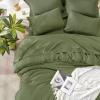 imageAndency Beige California King Size Comforter Set with Sheets  7 Pieces Boho Tassel Bed in a Bag Soft Lightweight Bedding Sets Fringe Bed Set with Comforter Sheets Pillowcases ampamp Shams03  Olive Green