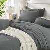 imageAndency Beige California King Size Comforter Set with Sheets  7 Pieces Boho Tassel Bed in a Bag Soft Lightweight Bedding Sets Fringe Bed Set with Comforter Sheets Pillowcases ampamp Shams12  Dark Grey