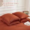 imageAndency Beige California King Size Comforter Set with Sheets  7 Pieces Boho Tassel Bed in a Bag Soft Lightweight Bedding Sets Fringe Bed Set with Comforter Sheets Pillowcases ampamp Shams02  Burnt Orange