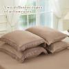 imageAndency Beige California King Size Comforter Set with Sheets  7 Pieces Boho Tassel Bed in a Bag Soft Lightweight Bedding Sets Fringe Bed Set with Comforter Sheets Pillowcases ampamp Shams08  Taupe