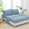 imageAndency Beige California King Size Comforter Set with Sheets  7 Pieces Boho Tassel Bed in a Bag Soft Lightweight Bedding Sets Fringe Bed Set with Comforter Sheets Pillowcases ampamp Shams09  Grayish Blue