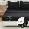 imageAndency Beige California King Size Comforter Set with Sheets  7 Pieces Boho Tassel Bed in a Bag Soft Lightweight Bedding Sets Fringe Bed Set with Comforter Sheets Pillowcases ampamp Shams06  Black