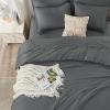 imageAndency Beige California King Size Comforter Set with Sheets  7 Pieces Boho Tassel Bed in a Bag Soft Lightweight Bedding Sets Fringe Bed Set with Comforter Sheets Pillowcases ampamp Shams12  Dark Grey