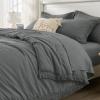 imageAndency Beige California King Size Comforter Set with Sheets  7 Pieces Boho Tassel Bed in a Bag Soft Lightweight Bedding Sets Fringe Bed Set with Comforter Sheets Pillowcases ampamp Shams12  Dark Grey