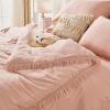 imageAndency Beige California King Size Comforter Set with Sheets  7 Pieces Boho Tassel Bed in a Bag Soft Lightweight Bedding Sets Fringe Bed Set with Comforter Sheets Pillowcases ampamp Shams13  Pink