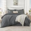imageAndency Beige California King Size Comforter Set with Sheets  7 Pieces Boho Tassel Bed in a Bag Soft Lightweight Bedding Sets Fringe Bed Set with Comforter Sheets Pillowcases ampamp Shams12  Dark Grey