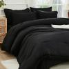 imageAndency Beige California King Size Comforter Set with Sheets  7 Pieces Boho Tassel Bed in a Bag Soft Lightweight Bedding Sets Fringe Bed Set with Comforter Sheets Pillowcases ampamp Shams06  Black