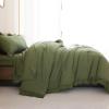 imageAndency Beige California King Size Comforter Set with Sheets  7 Pieces Boho Tassel Bed in a Bag Soft Lightweight Bedding Sets Fringe Bed Set with Comforter Sheets Pillowcases ampamp Shams03  Olive Green