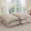 imageAndency Beige California King Size Comforter Set with Sheets  7 Pieces Boho Tassel Bed in a Bag Soft Lightweight Bedding Sets Fringe Bed Set with Comforter Sheets Pillowcases ampamp Shams07  Wheat