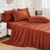 imageAndency Beige California King Size Comforter Set with Sheets  7 Pieces Boho Tassel Bed in a Bag Soft Lightweight Bedding Sets Fringe Bed Set with Comforter Sheets Pillowcases ampamp Shams02  Burnt Orange