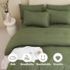 imageAndency Beige California King Size Comforter Set with Sheets  7 Pieces Boho Tassel Bed in a Bag Soft Lightweight Bedding Sets Fringe Bed Set with Comforter Sheets Pillowcases ampamp Shams03  Olive Green