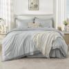 imageAndency Beige California King Size Comforter Set with Sheets  7 Pieces Boho Tassel Bed in a Bag Soft Lightweight Bedding Sets Fringe Bed Set with Comforter Sheets Pillowcases ampamp Shams11  Light Grey