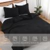 imageAndency Beige Twin Size Comforter Set Solid Bed Comforter 2 Pieces 1 Boho Comforter ampamp 1 Pillowcase Lightweight and Fluffy Plain Beige Bed Comforter Set for All SeasonBlack