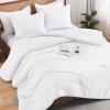 imageAndency Beige Twin Size Comforter Set Solid Bed Comforter 2 Pieces 1 Boho Comforter ampamp 1 Pillowcase Lightweight and Fluffy Plain Beige Bed Comforter Set for All SeasonWhite