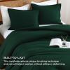 imageAndency Beige Twin Size Comforter Set Solid Bed Comforter 2 Pieces 1 Boho Comforter ampamp 1 Pillowcase Lightweight and Fluffy Plain Beige Bed Comforter Set for All SeasonDark Green