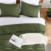 imageAndency Beige Twin Size Comforter Set Solid Bed Comforter 2 Pieces 1 Boho Comforter ampamp 1 Pillowcase Lightweight and Fluffy Plain Beige Bed Comforter Set for All SeasonOlive