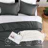 imageAndency Beige Twin Size Comforter Set Solid Bed Comforter 2 Pieces 1 Boho Comforter ampamp 1 Pillowcase Lightweight and Fluffy Plain Beige Bed Comforter Set for All SeasonDark Grey