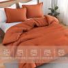 imageAndency Beige Twin Size Comforter Set Solid Bed Comforter 2 Pieces 1 Boho Comforter ampamp 1 Pillowcase Lightweight and Fluffy Plain Beige Bed Comforter Set for All SeasonTerracotta