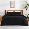 imageAndency Beige Twin Size Comforter Set Solid Bed Comforter 2 Pieces 1 Boho Comforter ampamp 1 Pillowcase Lightweight and Fluffy Plain Beige Bed Comforter Set for All SeasonBlack