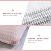 imageAndency Full Size Comforter Set Sage Green  7 Pieces Green Striped Lightweight Bed in a Bag Soft Microfiber Reversible Bedding Set with Comforter Fitted ampamp Flat Sheet Pillowcases ampamp Shams05  Pink