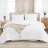 imageAndency King Size Comforter Set 7 Pieces Dark Emerald Green  Bed in a Bag King Boho Lightweight Fluffy Tufted Bedding Sets with Quilt Comforter Sheets Pillowcases ampamp ShamsWhite