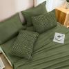 imageAndency King Size Comforter Set 7 Pieces Dark Emerald Green  Bed in a Bag King Boho Lightweight Fluffy Tufted Bedding Sets with Quilt Comforter Sheets Pillowcases ampamp ShamsOlive Green
