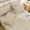 imageAndency King Size Comforter Set 7 Pieces Dark Emerald Green  Bed in a Bag King Boho Lightweight Fluffy Tufted Bedding Sets with Quilt Comforter Sheets Pillowcases ampamp ShamsKhaki