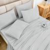 imageAndency King Size Comforter Set 7 Pieces Dark Emerald Green  Bed in a Bag King Boho Lightweight Fluffy Tufted Bedding Sets with Quilt Comforter Sheets Pillowcases ampamp ShamsLight Grey
