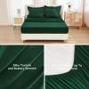 imageAndency King Size Comforter Set 7 Pieces Dark Emerald Green  Bed in a Bag King Boho Lightweight Fluffy Tufted Bedding Sets with Quilt Comforter Sheets Pillowcases ampamp ShamsEmerald Green