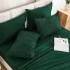 imageAndency King Size Comforter Set 7 Pieces Dark Emerald Green  Bed in a Bag King Boho Lightweight Fluffy Tufted Bedding Sets with Quilt Comforter Sheets Pillowcases ampamp ShamsEmerald Green