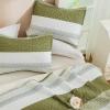 imageAndency Queen Quilt Bedding Set Beige 3 Pieces Patchwork Beige Striped Ultra Soft Lightweight Bedspreads Coverlets Set with 2 Pillow Shams for All Seasons 90quotx96quot17  Olive