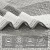 imageAndency Queen Quilt Bedding Set Beige 3 Pieces Patchwork Beige Striped Ultra Soft Lightweight Bedspreads Coverlets Set with 2 Pillow Shams for All Seasons 90quotx96quot03  Grey