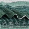 imageAndency Queen Quilt Bedding Set Beige 3 Pieces Patchwork Beige Striped Ultra Soft Lightweight Bedspreads Coverlets Set with 2 Pillow Shams for All Seasons 90quotx96quot09  Emerald Green