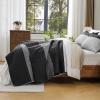 imageAndency Queen Quilt Bedding Set Beige 3 Pieces Patchwork Beige Striped Ultra Soft Lightweight Bedspreads Coverlets Set with 2 Pillow Shams for All Seasons 90quotx96quot02  Black and White