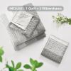 imageAndency Queen Quilt Bedding Set Beige 3 Pieces Patchwork Beige Striped Ultra Soft Lightweight Bedspreads Coverlets Set with 2 Pillow Shams for All Seasons 90quotx96quot03  Grey