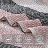 imageAndency Queen Quilt Bedding Set Beige 3 Pieces Patchwork Beige Striped Ultra Soft Lightweight Bedspreads Coverlets Set with 2 Pillow Shams for All Seasons 90quotx96quot38  Grey Pink