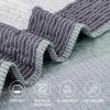 imageAndency Queen Quilt Bedding Set Beige 3 Pieces Patchwork Beige Striped Ultra Soft Lightweight Bedspreads Coverlets Set with 2 Pillow Shams for All Seasons 90quotx96quot01  Sage Green