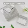imageAndency Queen Quilt Bedding Set Beige 3 Pieces Patchwork Beige Striped Ultra Soft Lightweight Bedspreads Coverlets Set with 2 Pillow Shams for All Seasons 90quotx96quot20  Linen Grey