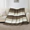 imageAndency Queen Quilt Bedding Set Beige 3 Pieces Patchwork Beige Striped Ultra Soft Lightweight Bedspreads Coverlets Set with 2 Pillow Shams for All Seasons 90quotx96quot33  Mocha