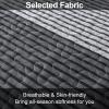 imageAndency Queen Quilt Bedding Set Beige 3 Pieces Patchwork Beige Striped Ultra Soft Lightweight Bedspreads Coverlets Set with 2 Pillow Shams for All Seasons 90quotx96quot02  Black and White